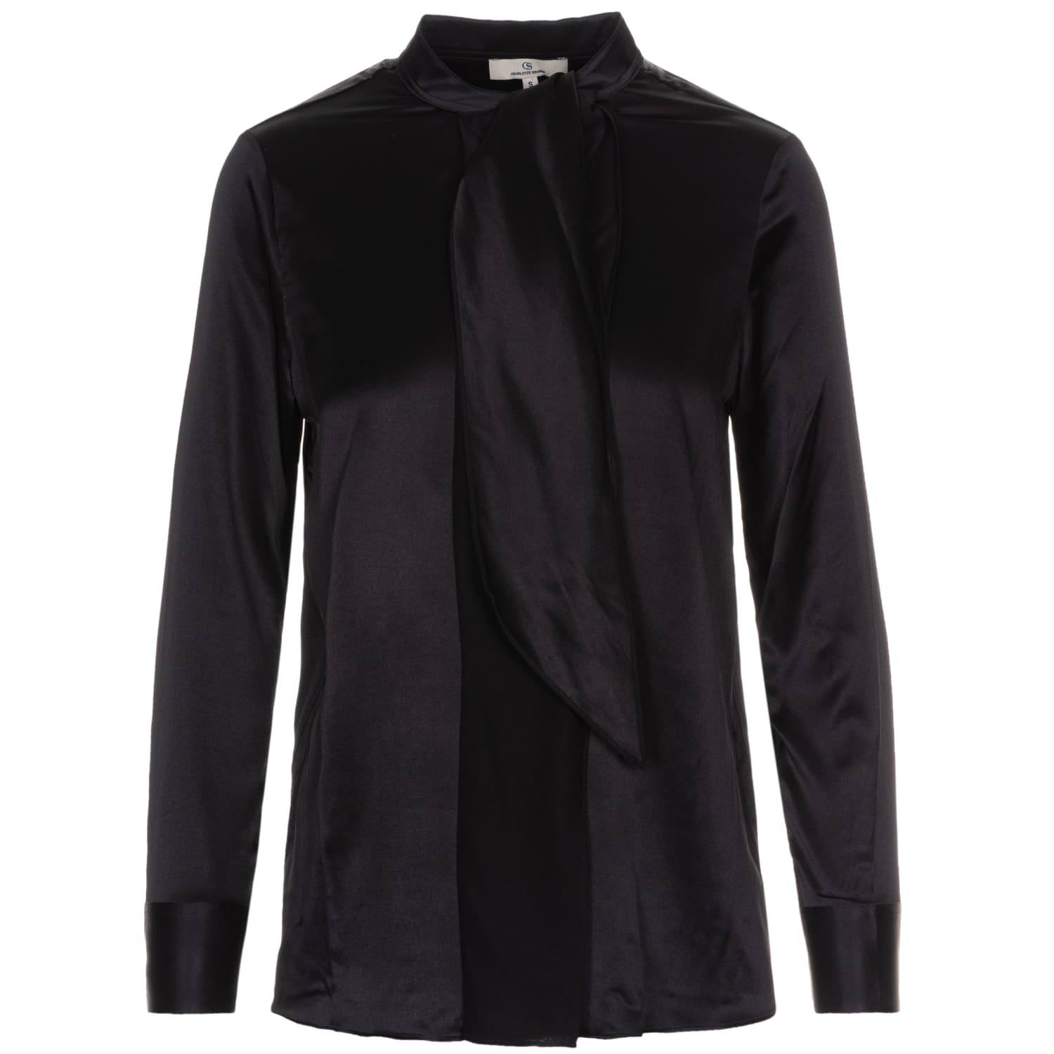 charlotte-sparre-3216-neck-tie-blouse-black-1-von-4